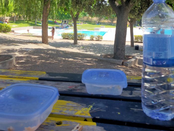 Piscina Castellbell i el Vilar comer